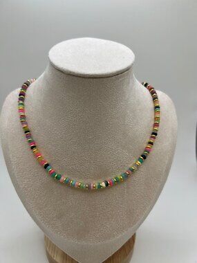 Handmade Rainbow Ethiopian Opal Necklace